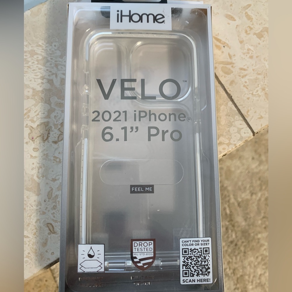 Velo Silicone Impact Case for 2021 6.1" iPhone, Clear